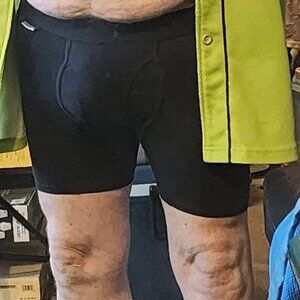 Fruit of the Loom Black Coolzone Fly 4 Way Stretch Cotton Span Boxer Brief Sz M